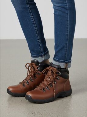 Rockport brown leather hydro shield waterproof boots size 7